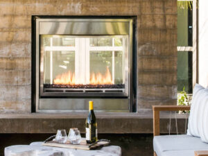 Montigo Divine See Through Contemporary Outdoor Fireplace -