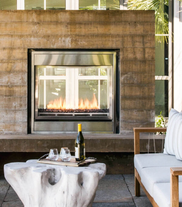 Montigo Divine See Through Contemporary Outdoor Fireplace -