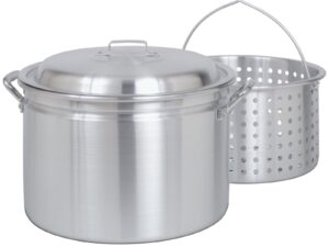 24-qt Aluminum Stockpot with Basket ~ a handcrafted classic