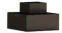 Post Cover, Square Black