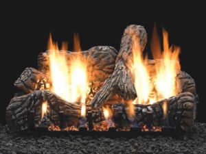Charred Oak Log Set, 4-pc., 16-in., Ceramic Fiber