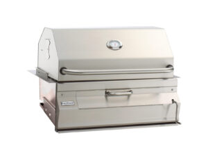 24" Built-In Stainless Steel Charcoal Grill