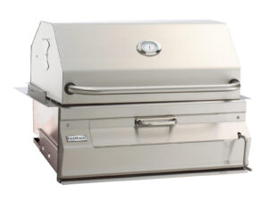 30" Built-In Stainless Steel Charcoal Grill