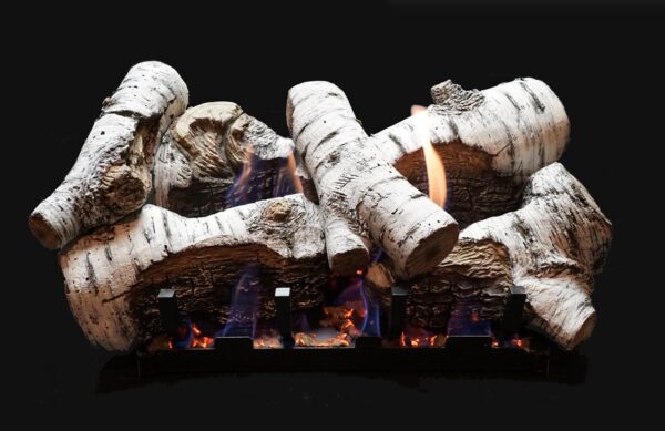 Birch Burncrete Log Set, 6-pc., 18-in., Birch, Burncrete