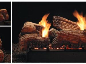 Stone River Log Set, Multi-sided, 18-in., Ceramic Fiber