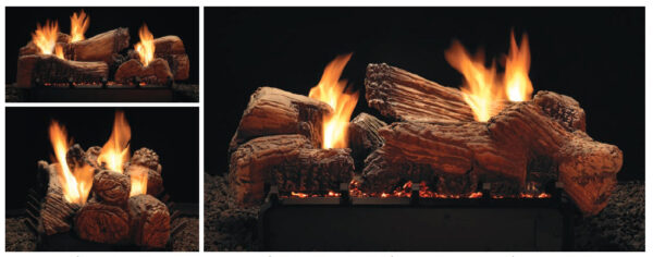 Stone River Log Set, Multi-sided, 30-in., Ceramic Fiber