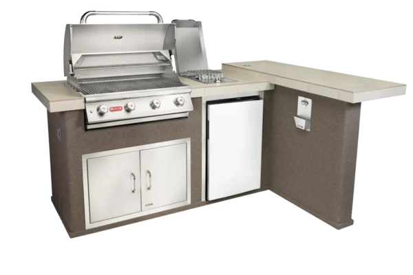 Luxury Q Outdoor L-Shaped Kitchen & Grill