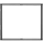 Firescreen front 42ST - Gun Metal