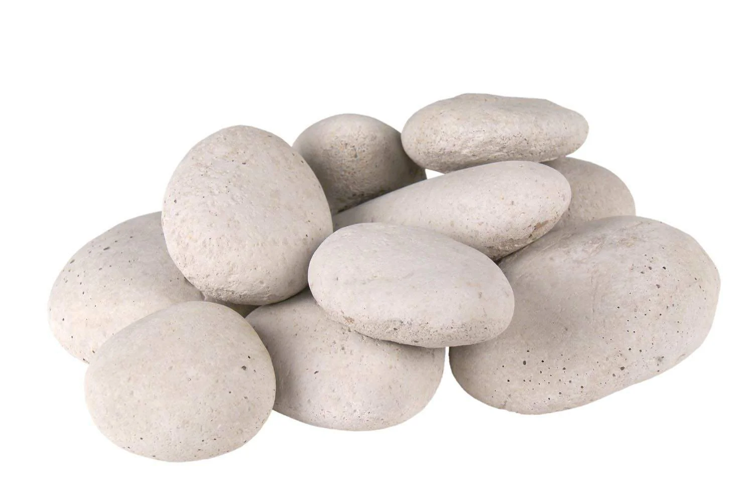 Ivory (STN-10I) Real Fyre River Rock Fyre Stones